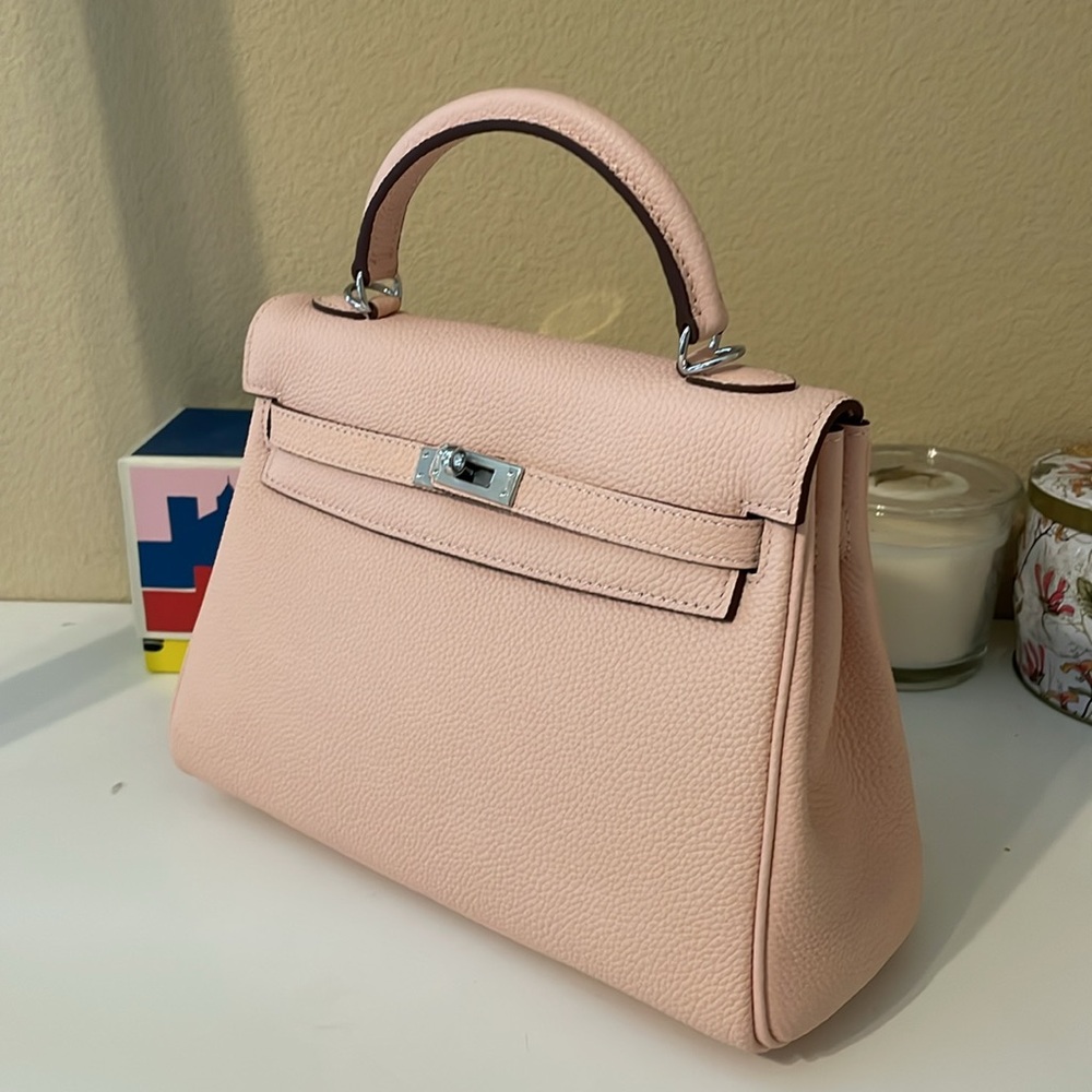 Top Handle Belted KL Satchel 25cm Pink